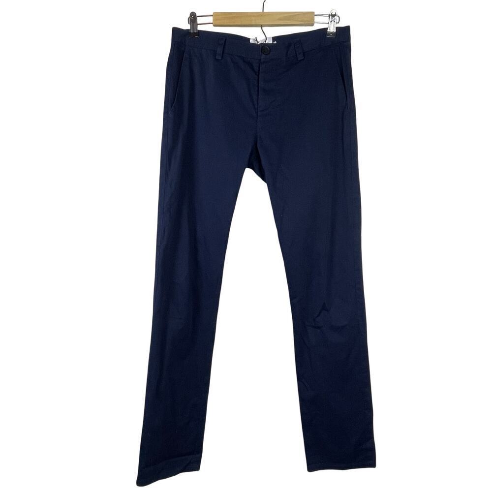 Sandro‎ Paris Jeans Men’s 40 (US 32) Blue Button Fly Slim Fit Stretch Denim